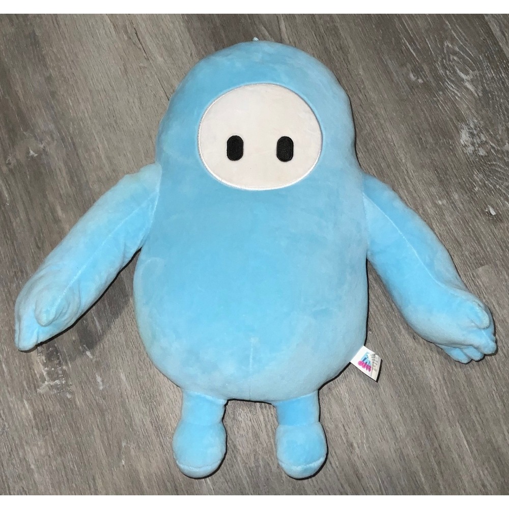 Fall Guys Blue Stuffed Plush 17" Tall Giant Stuffed Animal Figure